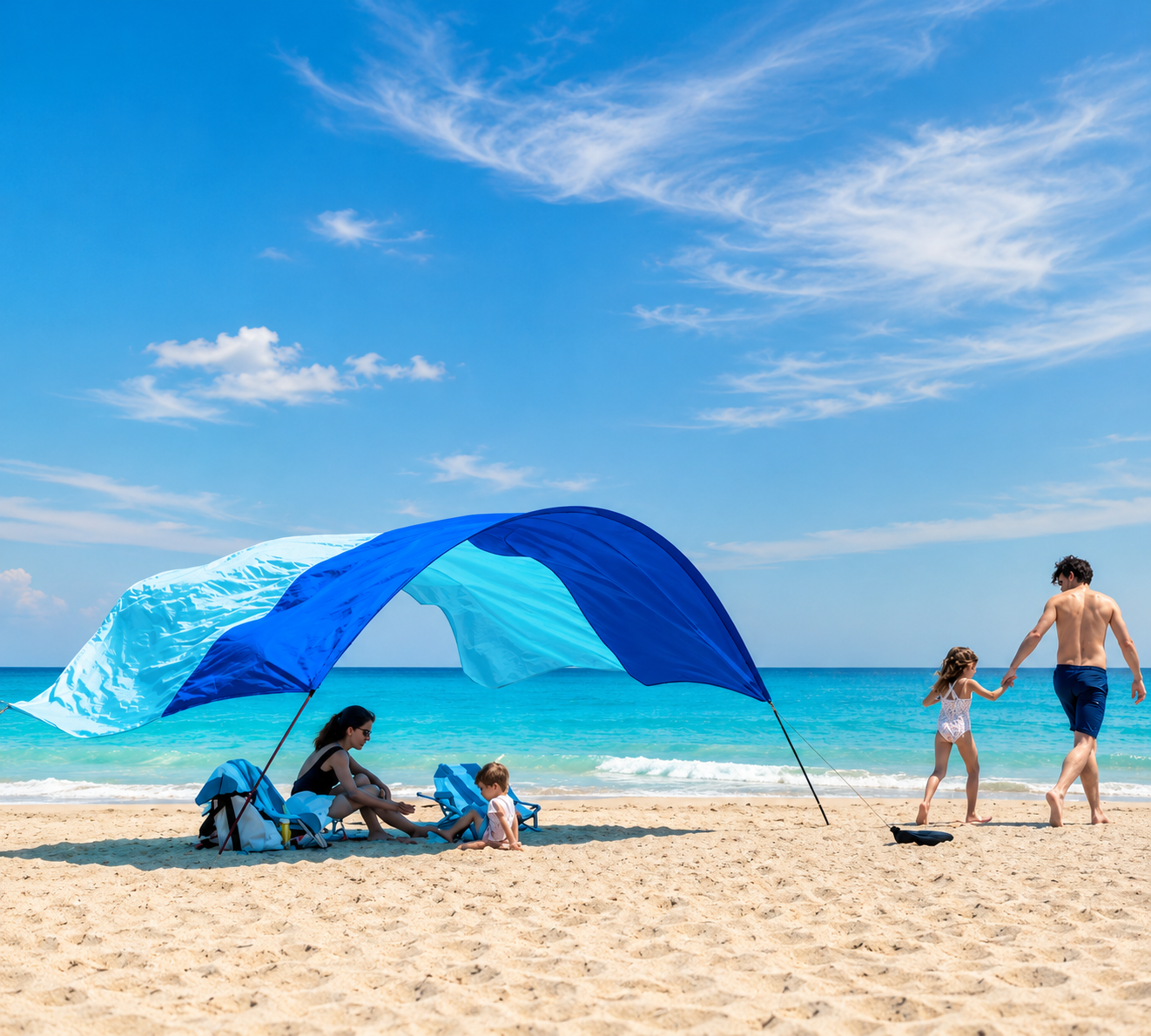 Sunily Shade with Wind Assist
